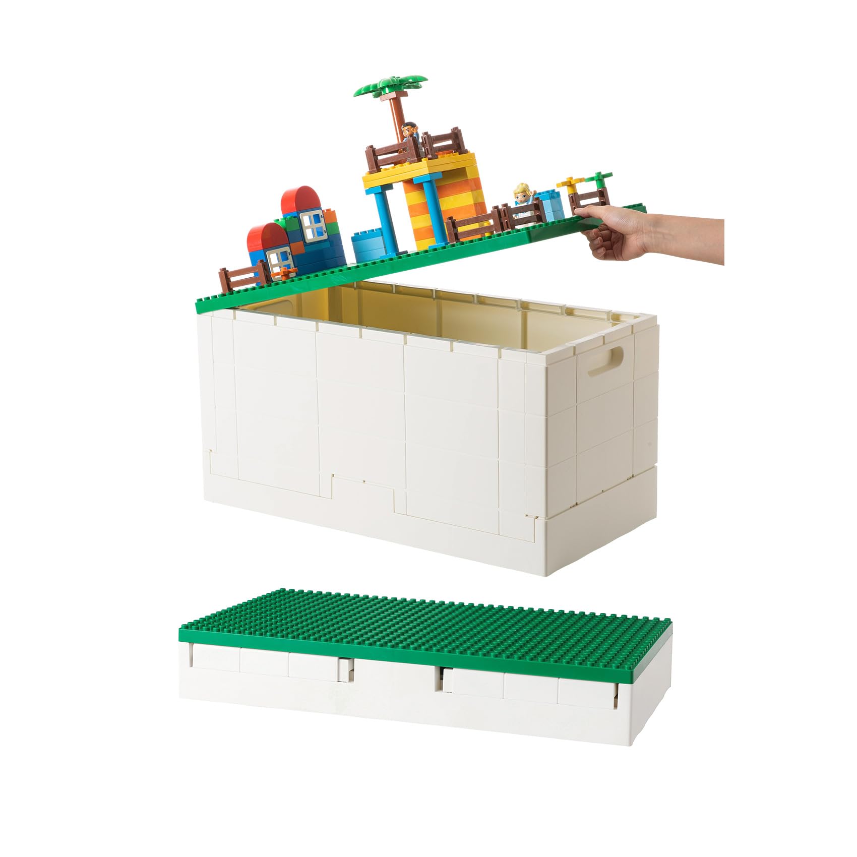Amazon.com - SHIMOYAMA 53 Qt. Folding Storage Box with Large